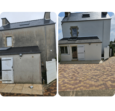 Dépendance avant et après rénovation extérieure