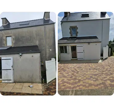 Dépendance avant et après rénovation extérieure