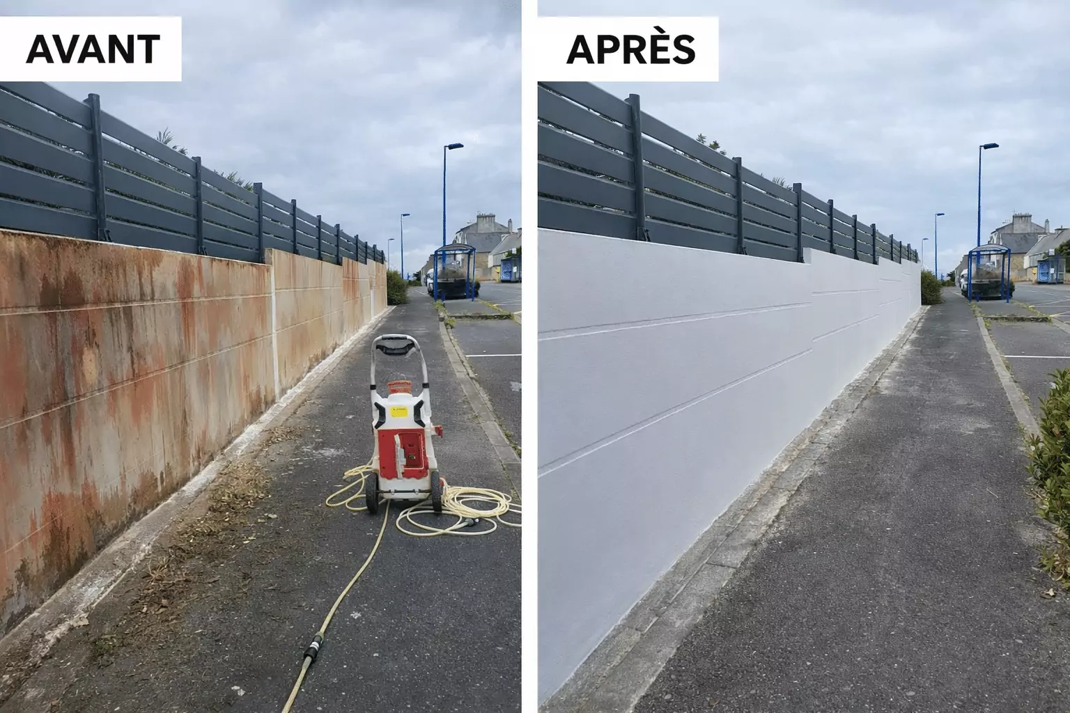 Ravalement façade avant après