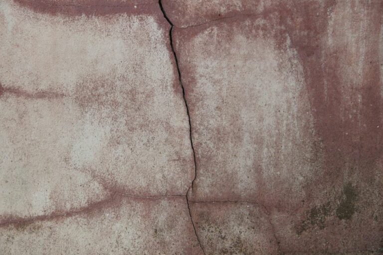 Fissure sur un mur de façade — illustration de l'article : Fissures traversantes de façade : quand s'inquiéter et agir rapidement