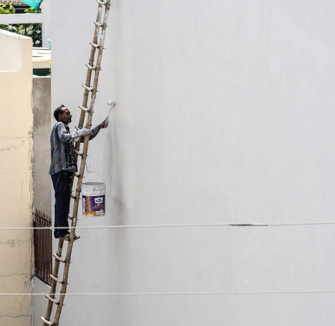 Peinture de façade réalisée par un professionnel